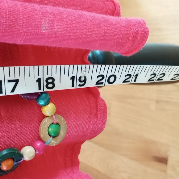 FREE W BUNDLE Derek Heart Plus Short Sleeve T Shirt  Raspberry 2X, 100% Rayon - Picture 5 of 8